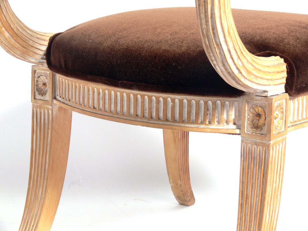 Mid-20th Century Curvaceous Klismos Chair