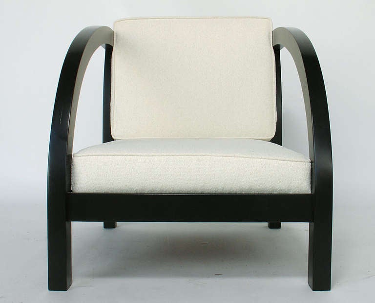 Pair of Sculptural Lounge Chairs designed by Paul Frankl