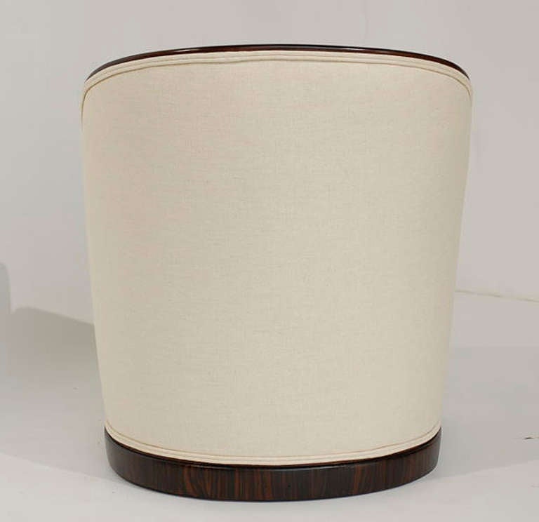 American Eugene Schoen Custom Rosewood Art Deco Tub Chair