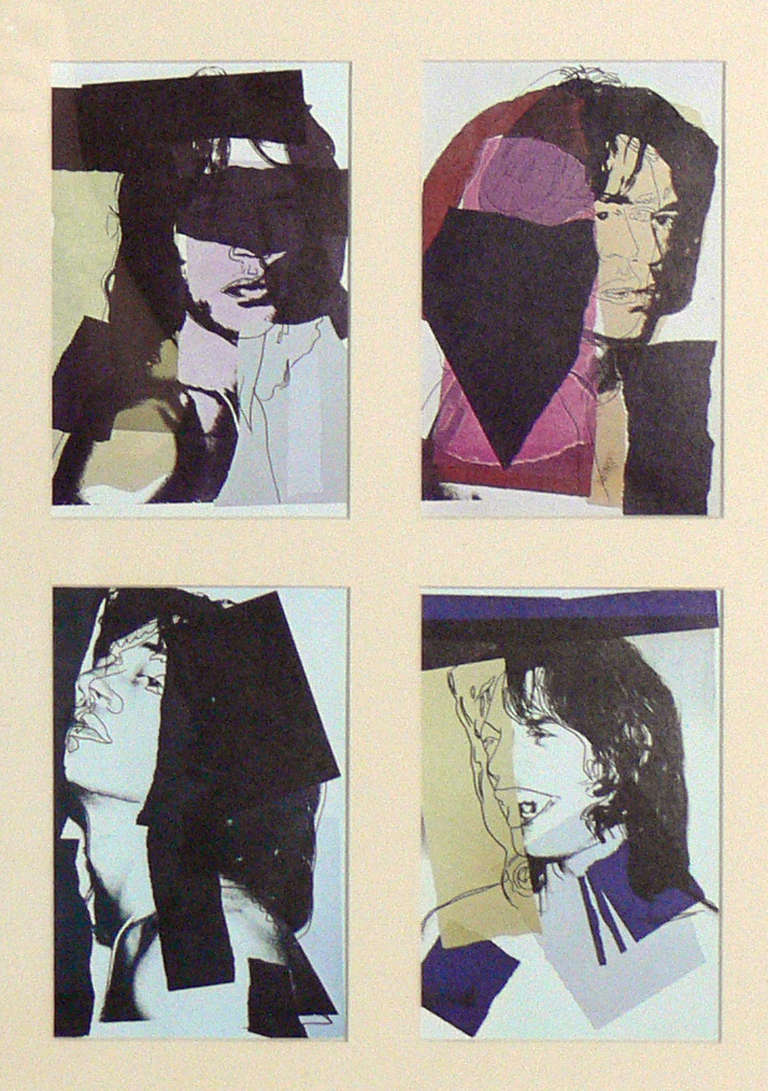 American Group of Mick Jagger Prints after Andy Warhol