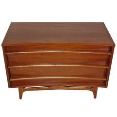 Curved Front Mid-Century Modern Chest