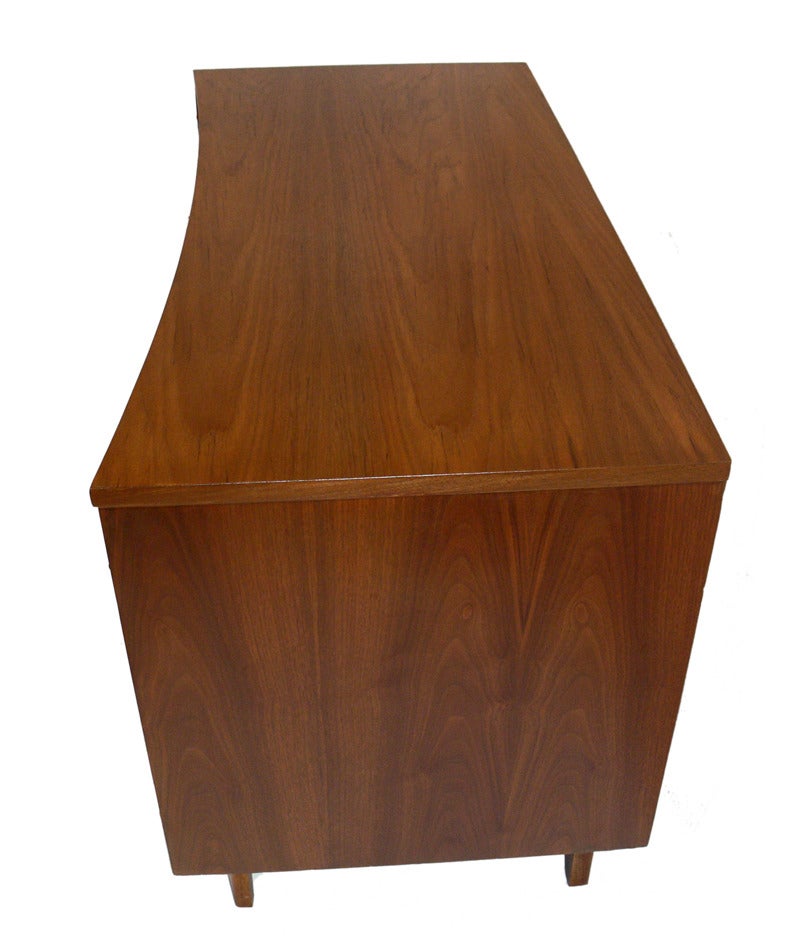 Mid-20th Century Curved Front Mid-Century Modern Chest
