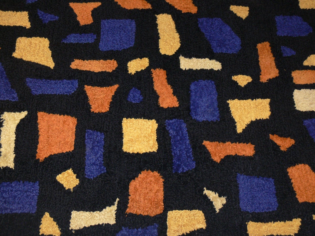 American Modernist Wool Rug Designed by Edward Fields