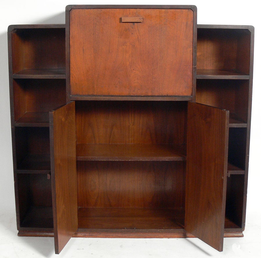 Mid-20th Century Art Deco Bookcases and Chests by Modernage