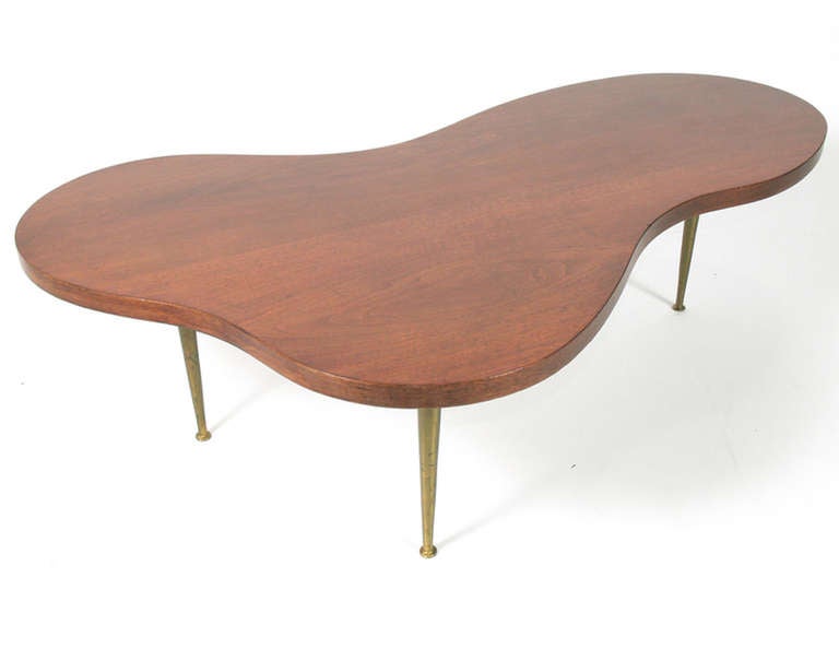 Biomorphic Coffee Table by T.H. Robsjohn Gibbings In Excellent Condition In Atlanta, GA