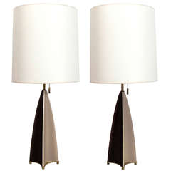 Sculptural Ceramic Lamps by Gerald Thurston