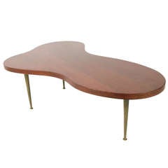 Vintage Biomorphic Coffee Table by T.H. Robsjohn Gibbings