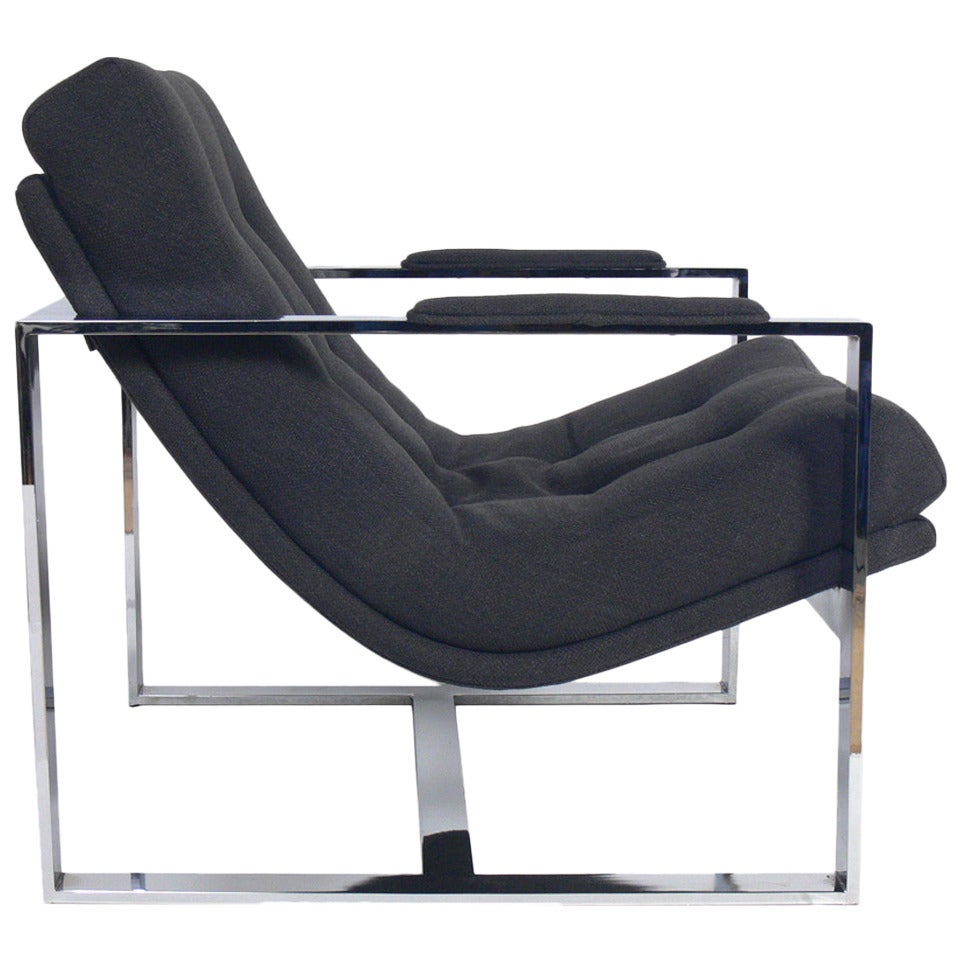 Chrome Lounge Chair by Milo Baughman