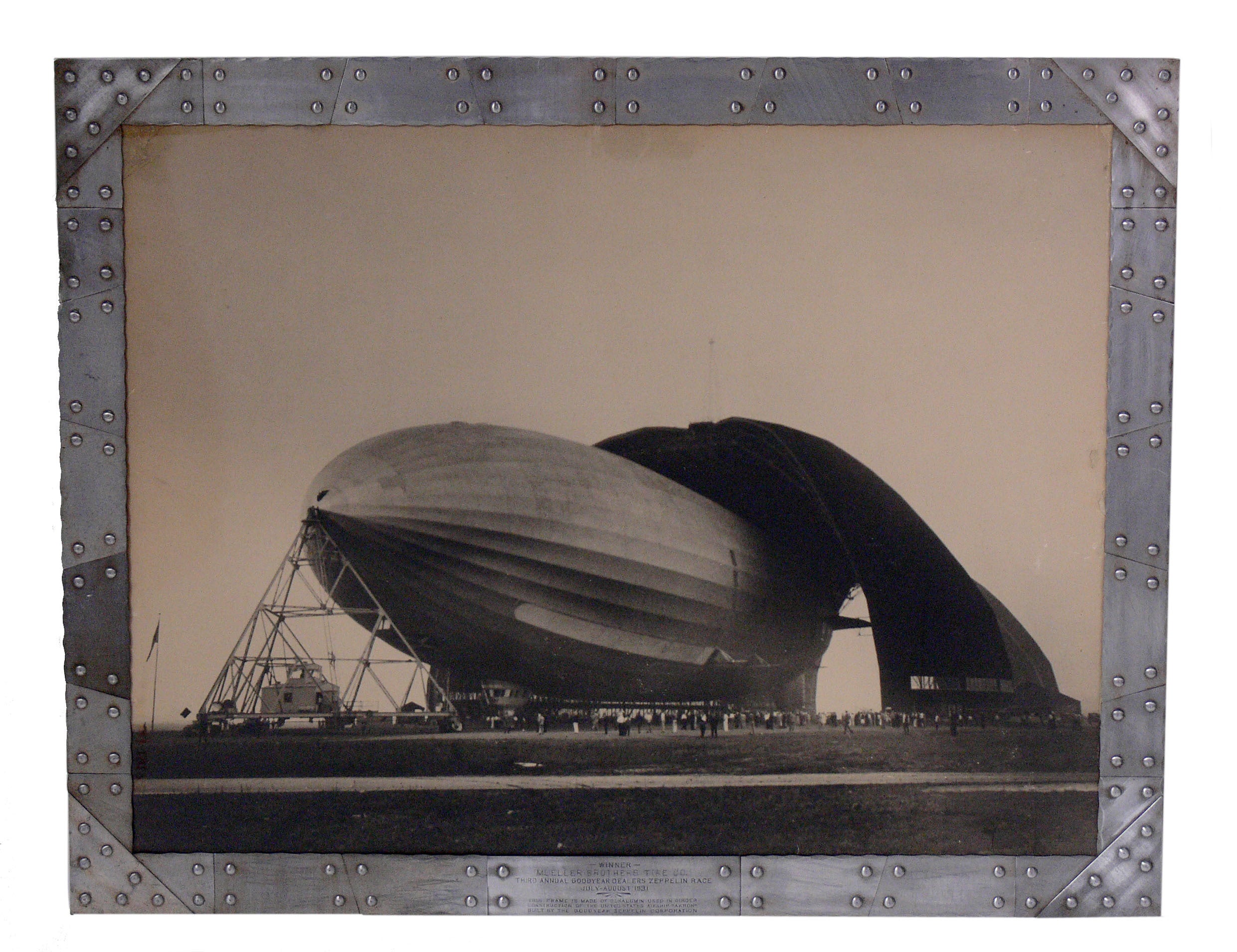 Margaret Bourke White Original Signed Zeppelin Photograph