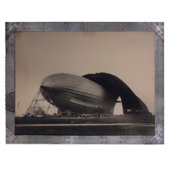 Vintage Margaret Bourke White Original Signed Zeppelin Photograph