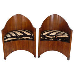 Pair of Rare Modernist Chairs by Walter von Nessen