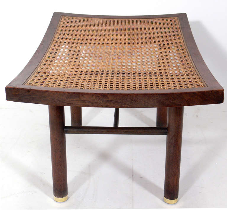 American Modernist Asian Form Stool Designed by Michael Taylor for Baker