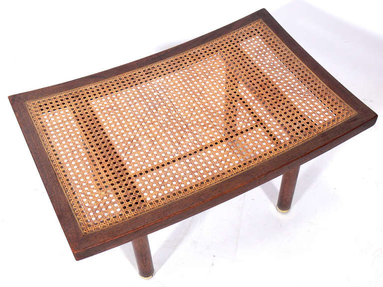 Mid-20th Century Modernist Asian Form Stool Designed by Michael Taylor for Baker