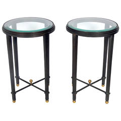 Pair of Bronze and Brass Tables