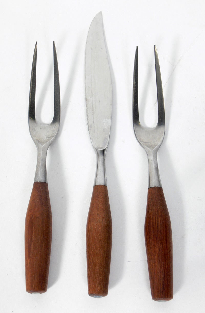 Mid-20th Century Danish Modern Fjord Flatware Service for Twelve by Jens Quistgaard