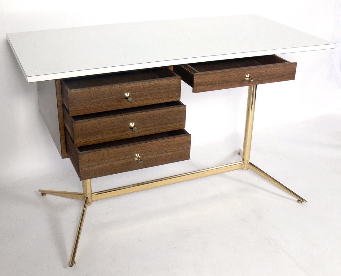 Mid-Century Modern Modernist Desk by Arthur Umanoff