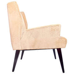 Angular Mid-Century Lounge Chair in the Manner of Edward Wormley for Dunbar