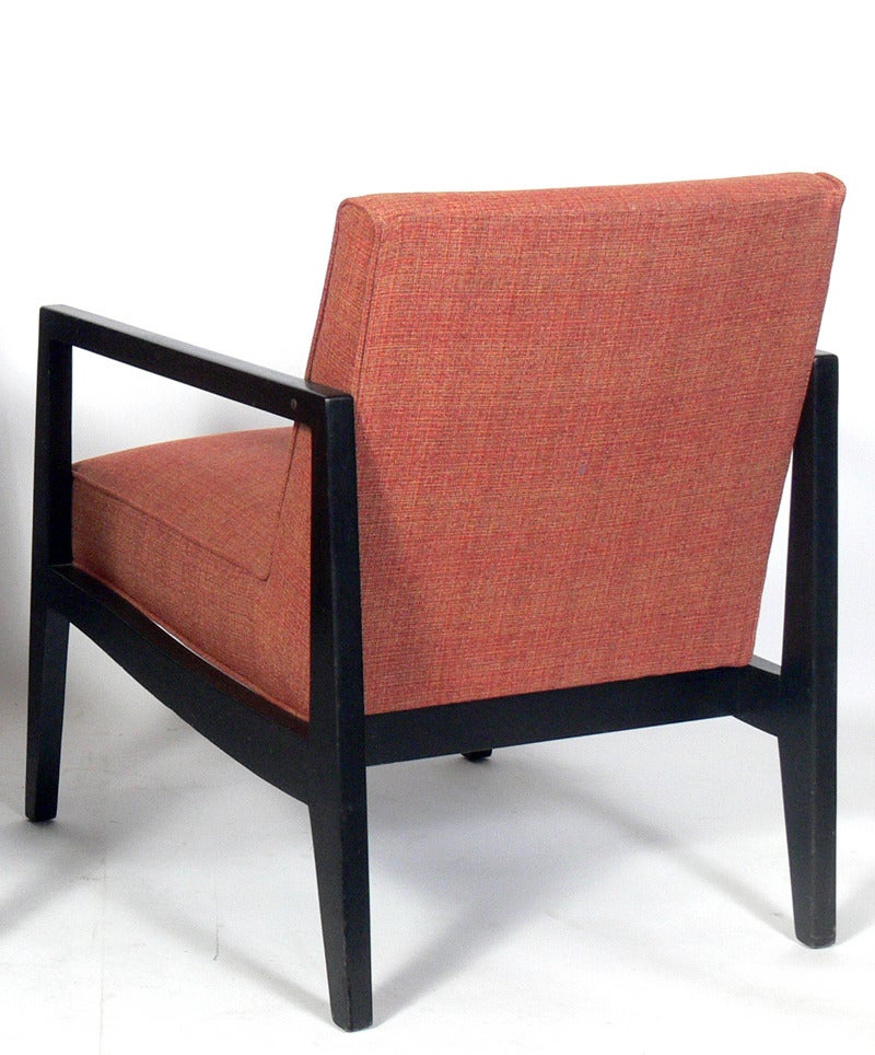 American Pair of Dunbar Lounge Chairs