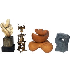 Vintage Group of Modernist Sculptures