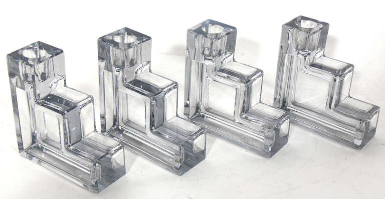 cambridge glass candle holders