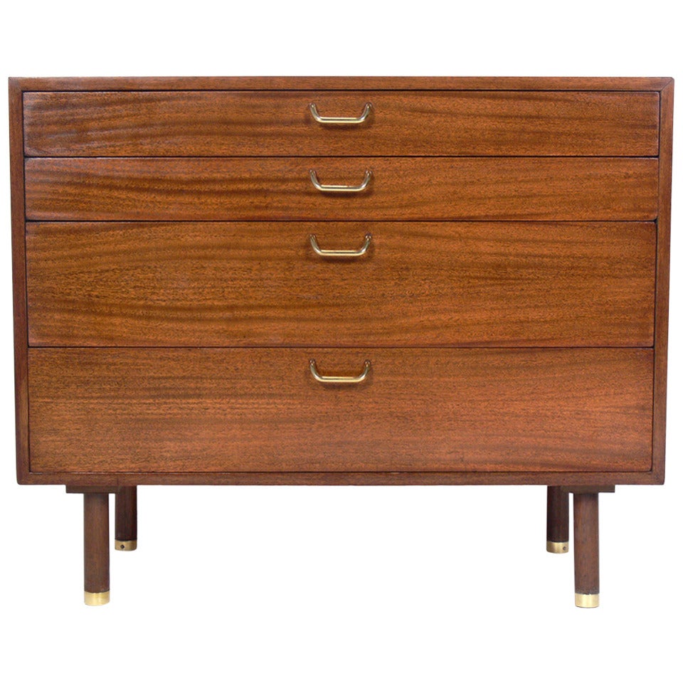 Clean Lined Modern Chest Designed by Harvey Probber