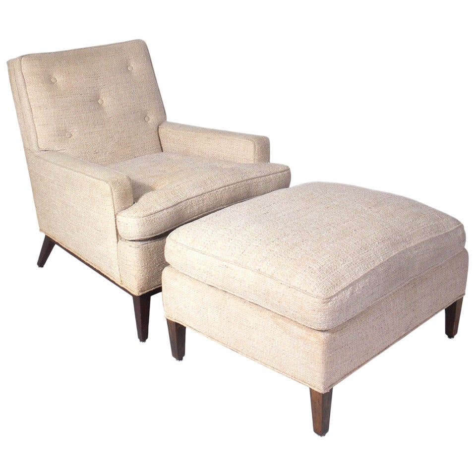 Lounge Chair and Ottoman Designed by T.H. Robsjohn-Gibbings