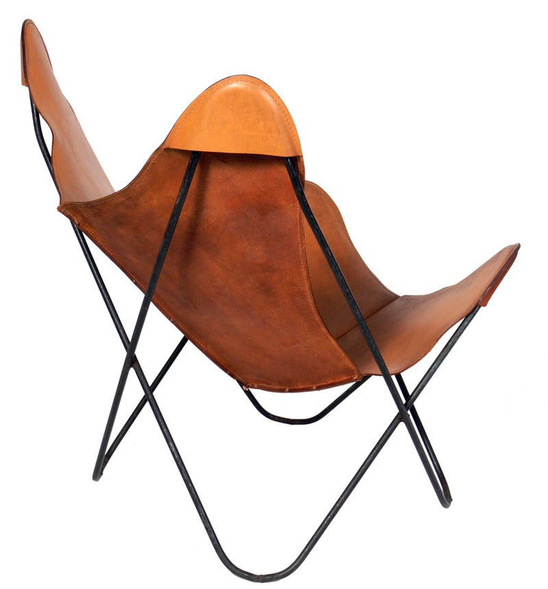 Selection of Sculptural Leather Sling Chairs at 1stDibs
