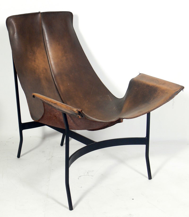 Selection of Sculptural Leather Sling Chairs at 1stDibs