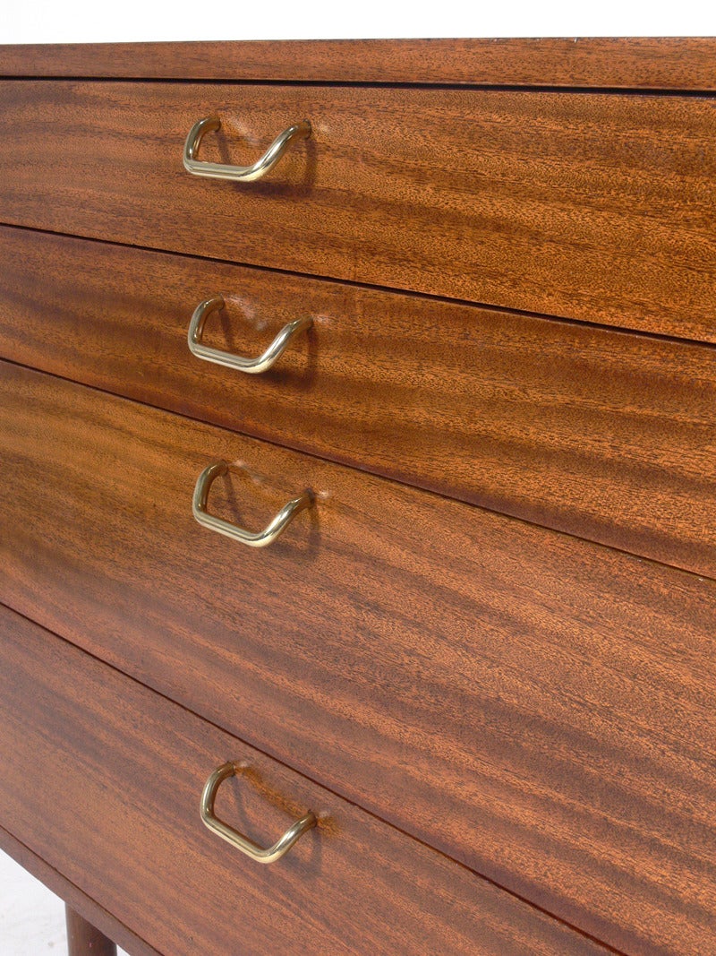 American Clean Lined Modern Chest Designed by Harvey Probber