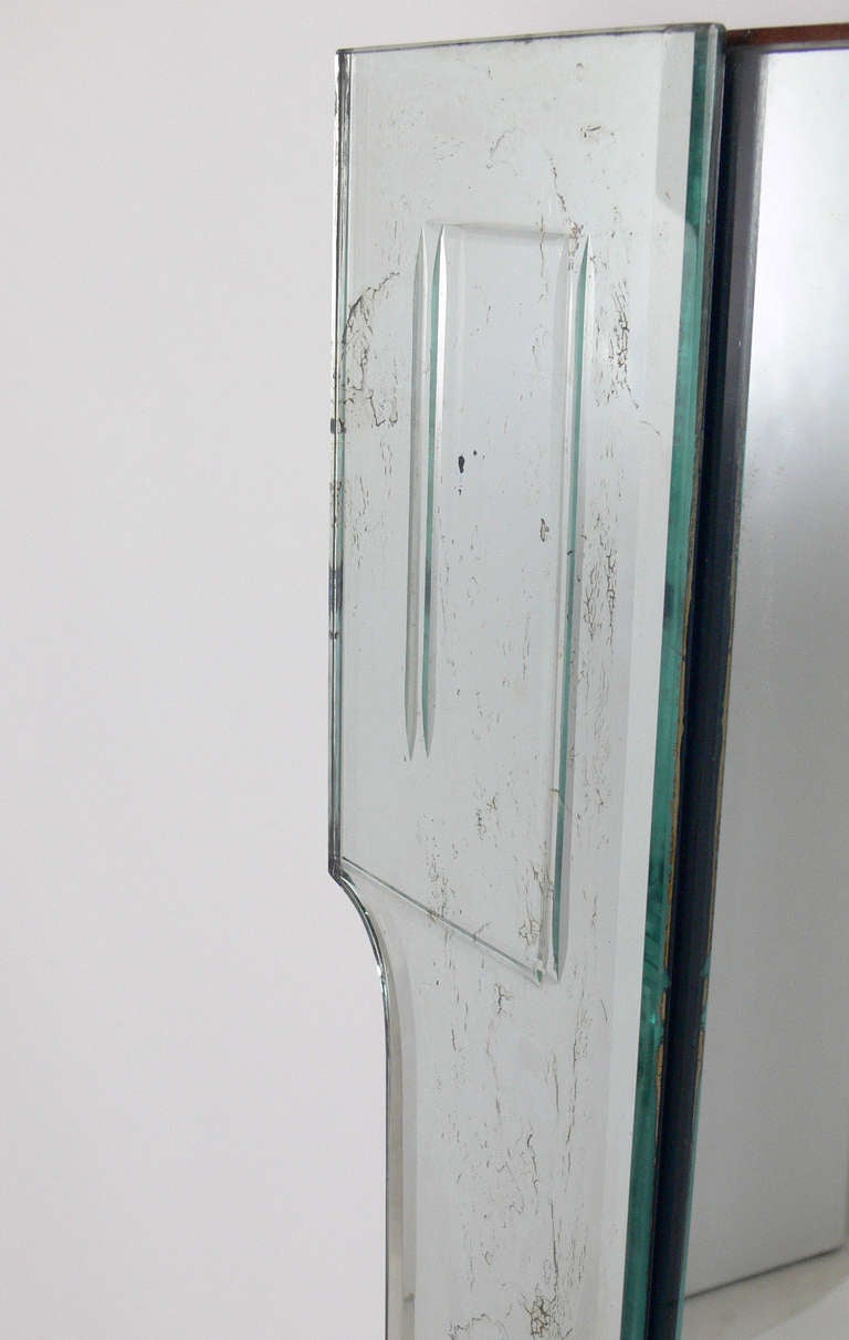 Elegant Greek Key Mirror circa 1940's In Excellent Condition For Sale In Atlanta, GA