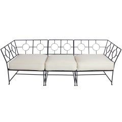 Rare Iron Sofa by Tommi Parzinger