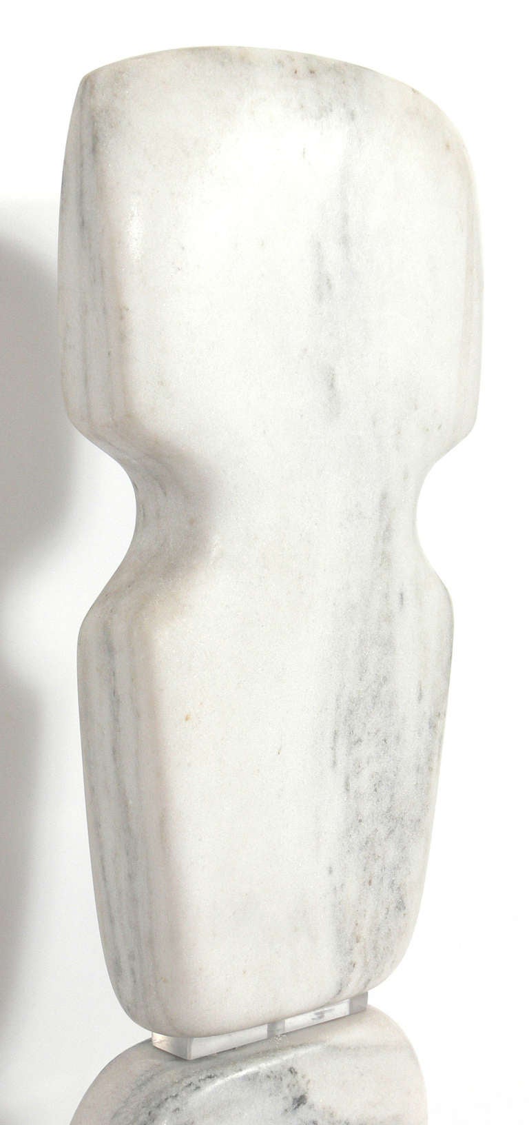 Mid-20th Century Marble Totem Sculpture by Erwin Kalla