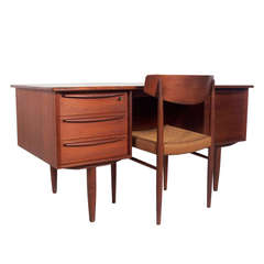 Danish Modern Teak Desk and Chair