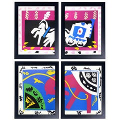 Selection of vibrant Jazz series offset lithographs after Henri Matisse