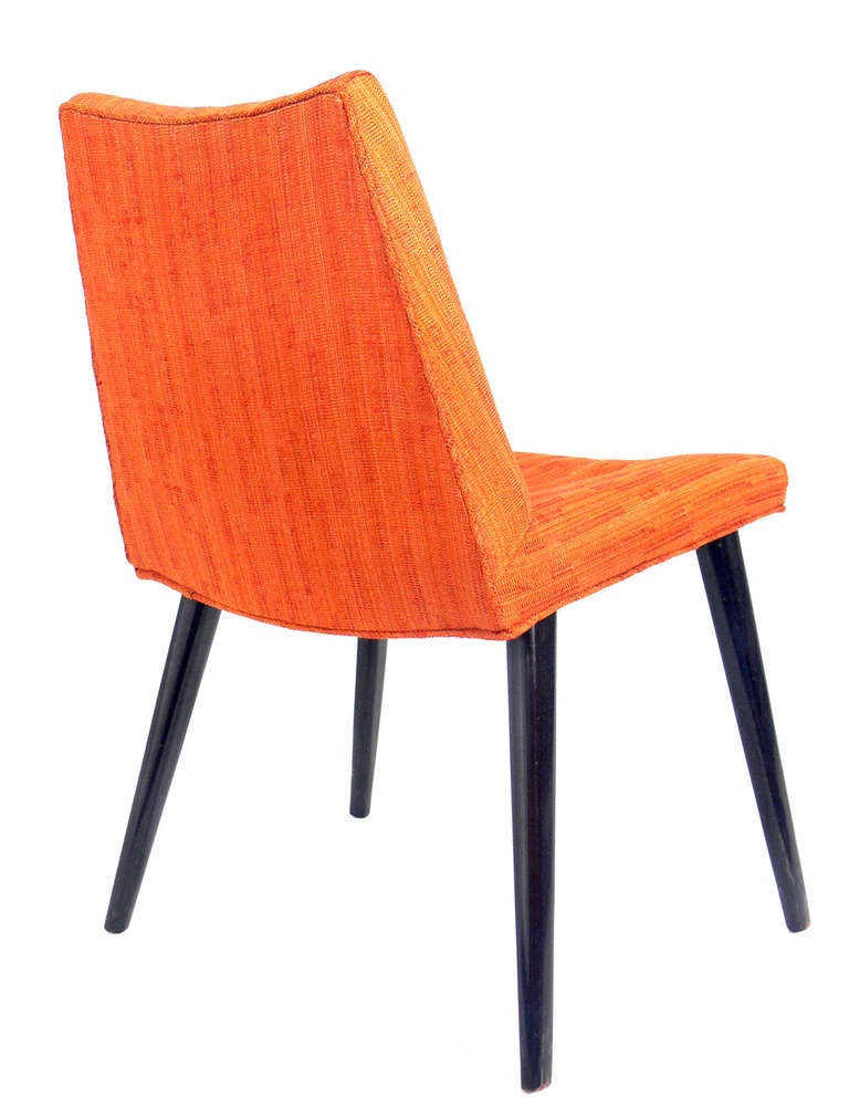 Mid-Century Modern Set of Four Modern Dining Chairs in the manner of Edward Wormley for Dunbar