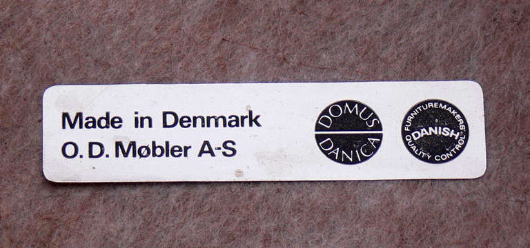 Set of Low Slung Danish Modern Bar Stools by Erik Buck at 1stDibs