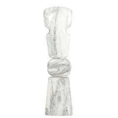 Marble Totem Sculpture by Erwin Kalla