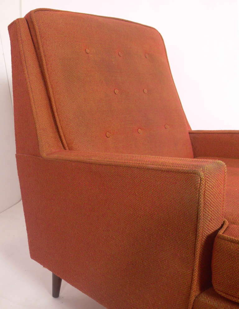Pair of Clean Lined Modernist Lounge Chairs in the manner of Paul McCobb In Excellent Condition In Atlanta, GA