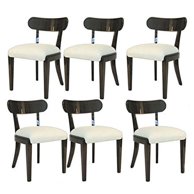 Set of Six Dining Chairs Designed by Edward Wormley for Drexel In Excellent Condition For Sale In Atlanta, GA