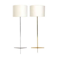 Sculptural Floor Lamp in Brass or Nickel in the Manner of Paul McCobb 9