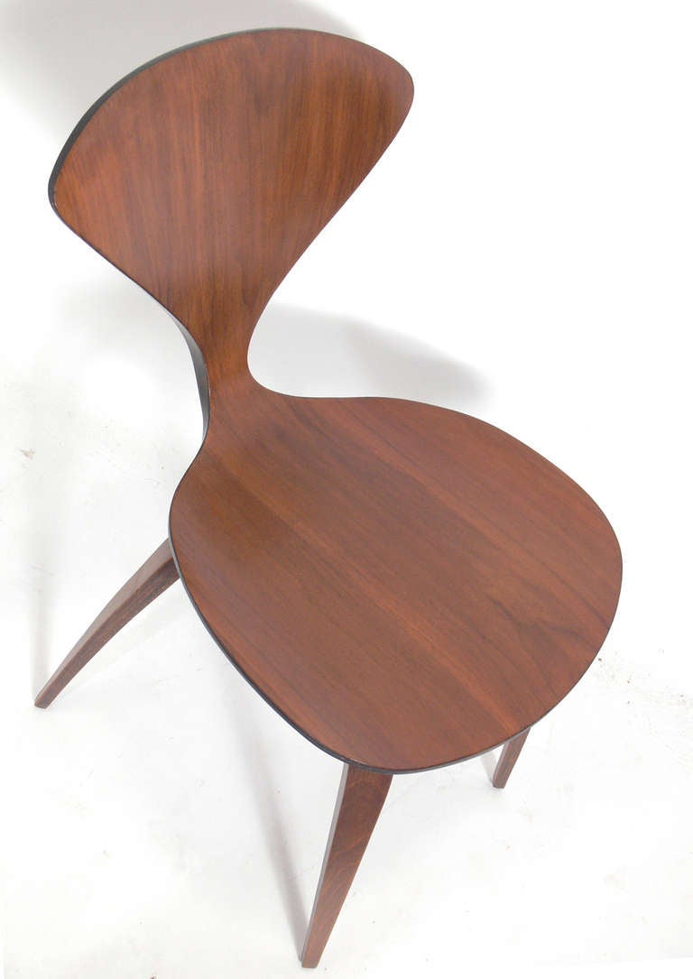 Walnut Set of 12 Sculptural Dining Chairs Designed by Norman Cherner for Plycraft