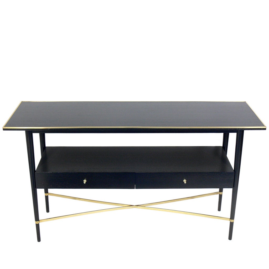 Clean Lined Modernist Console Table by Paul McCobb