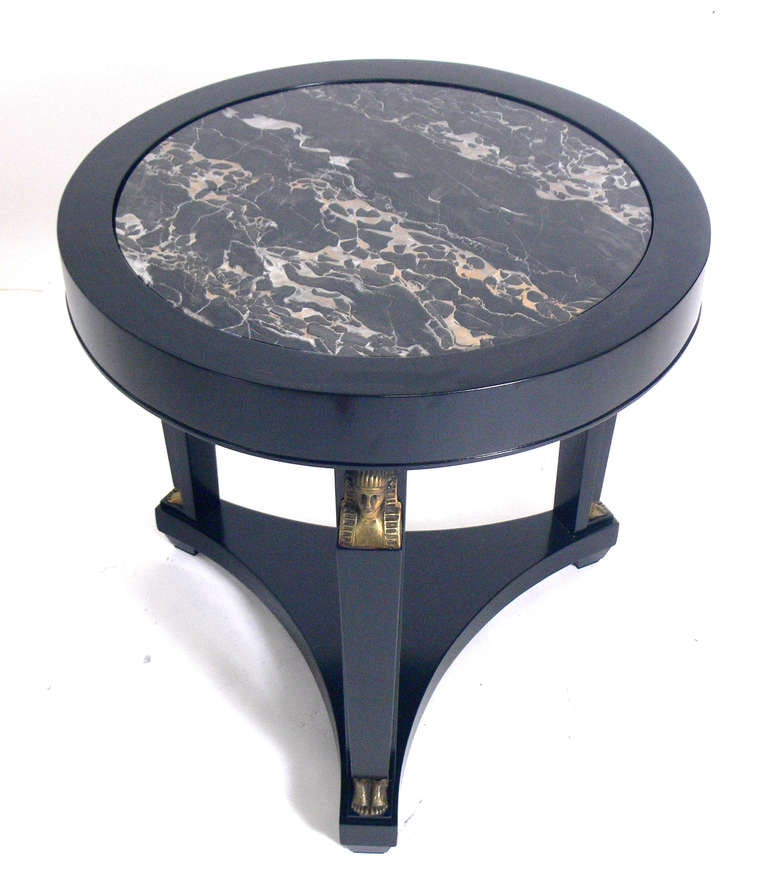 Neoclassical Egyptian Revival Table