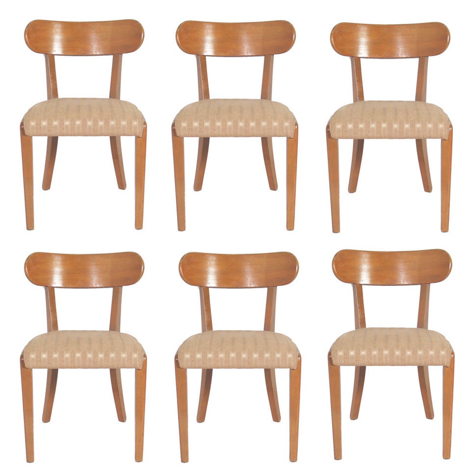 Set of Six Dining Chairs Designed by Edward Wormley for Drexel