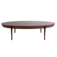 Elegant Oval Coffee Table by T.H. Robsjohn Gibbings