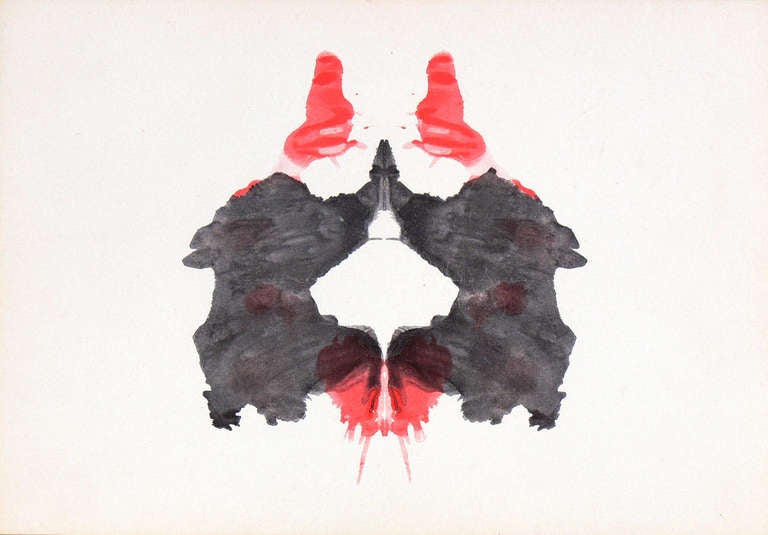 Mid-20th Century Group of Original Abstract Rorschach Inkblot Test Prints