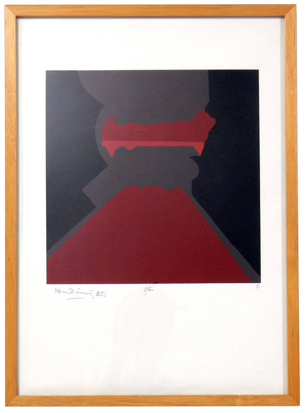 Group of Four Abstract Color Lithographs by Endre Bálint