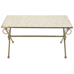 Capiz Shell and Brass Coffee Table 9