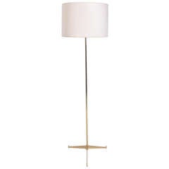 Rare Brass Floor Lamp by Paul McCobb