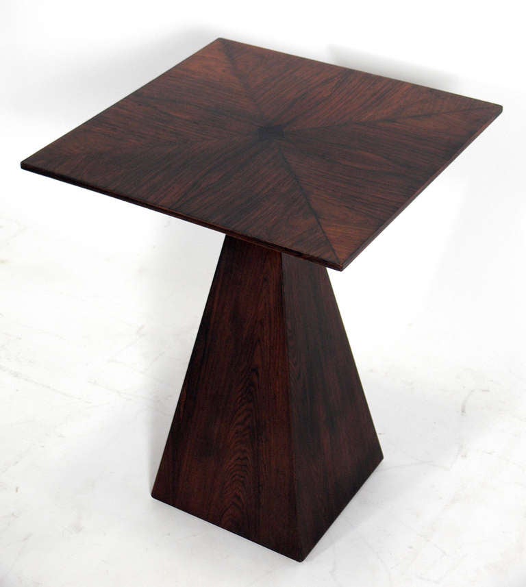 Mid-Century Modern Sculptural Modern Side Table designed by Harvey Probber